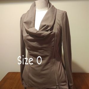 Side Zip Taupe Jacket